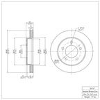R1 Concepts Disc Brake Rotor ERE-54147
