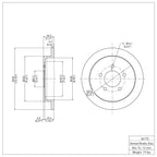 R1 Concepts Disc Brake Rotor ERE-54173