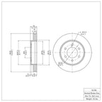R1 Concepts Disc Brake Rotor ERE-54186