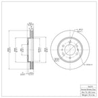 R1 Concepts Disc Brake Rotor ERE-54215