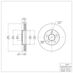 R1 Concepts Disc Brake Rotor ERE-54217