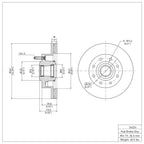 R1 Concepts Disc Brake Rotor ERE-54224