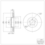 R1 Concepts Disc Brake Rotor ERE-55007