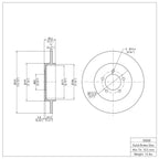 R1 Concepts Disc Brake Rotor ERE-55008