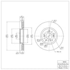 R1 Concepts Disc Brake Rotor ERE-58020