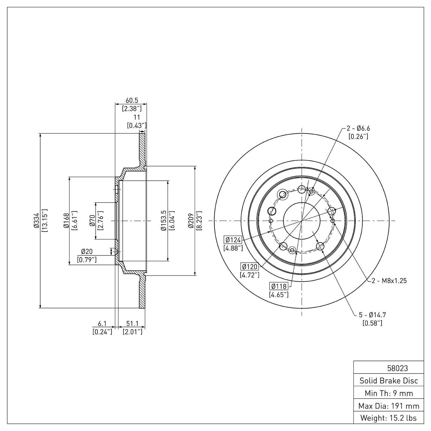 R1 Concepts Disc Brake Rotor ERE-58023