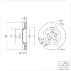 R1 Concepts Disc Brake Rotor ERE-58026