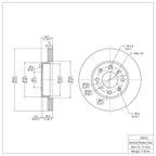 R1 Concepts Disc Brake Rotor ERE-59012