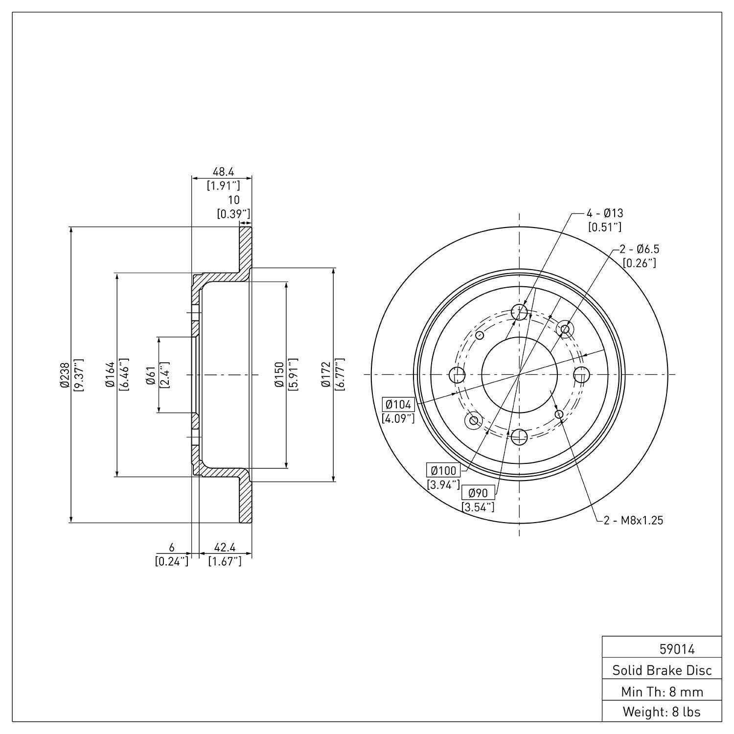 R1 Concepts Disc Brake Rotor ERE-59014
