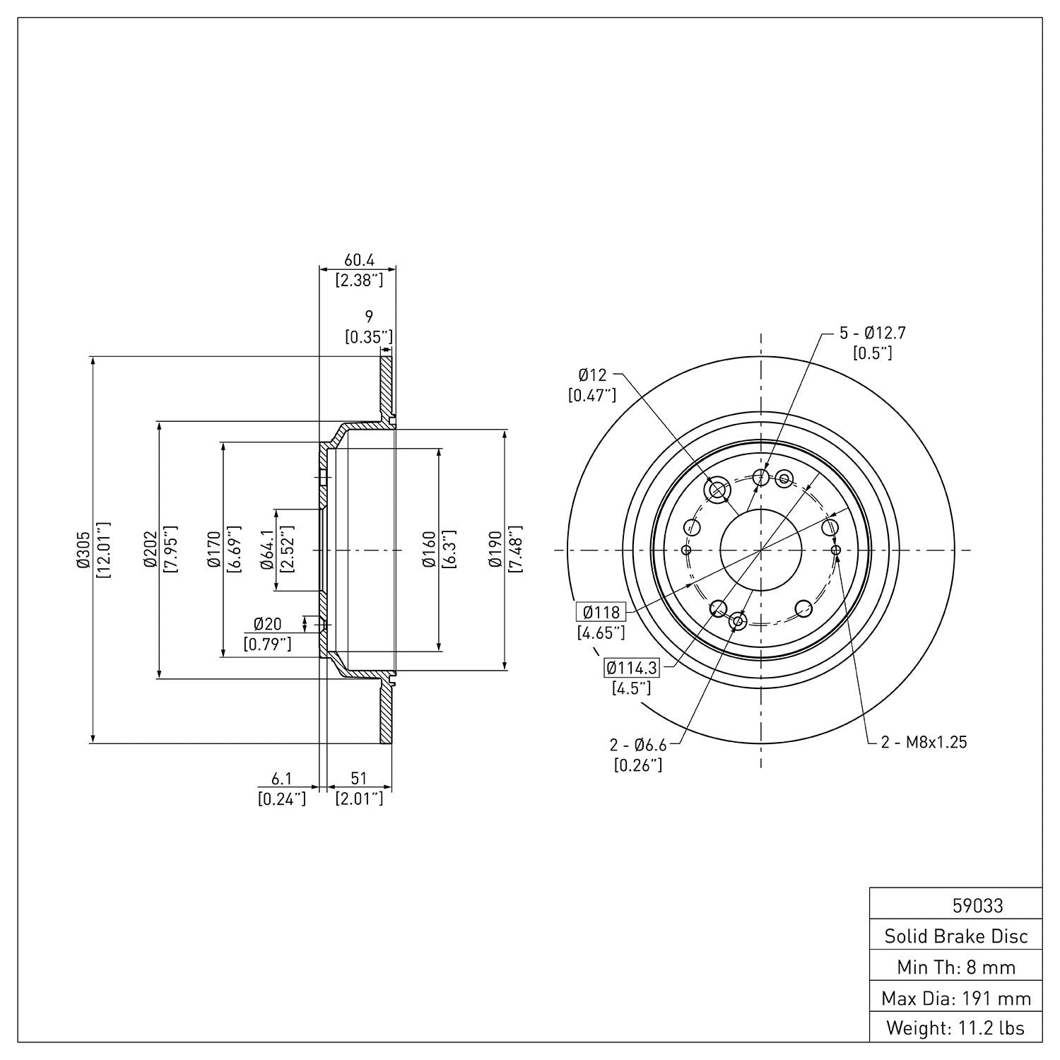 R1 Concepts Disc Brake Rotor ERE-59033