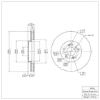 R1 Concepts Disc Brake Rotor ERE-59043