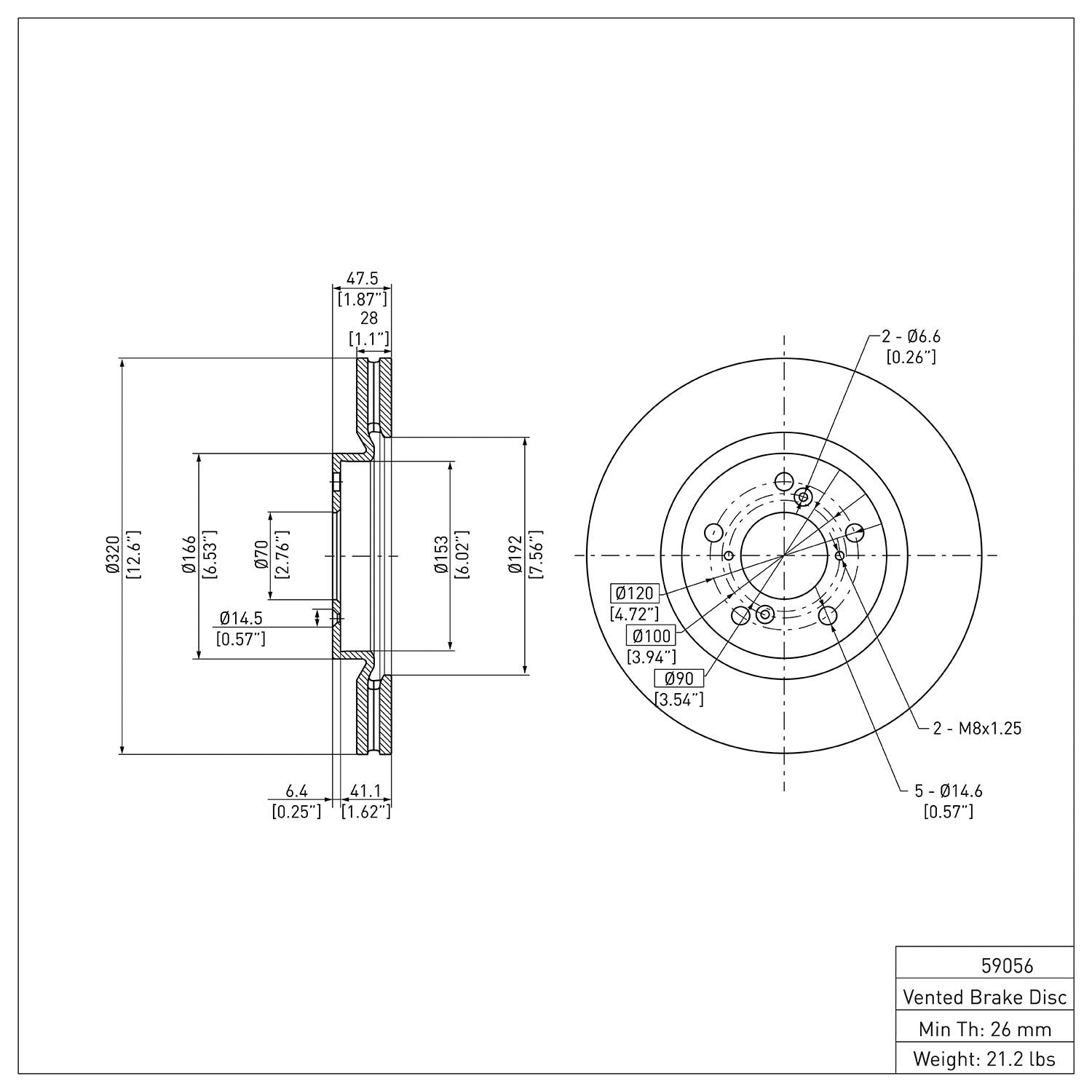 R1 Concepts Disc Brake Rotor ERE-59056