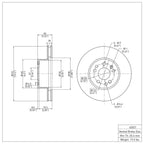 R1 Concepts Disc Brake Rotor ERE-63021