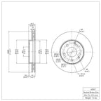 R1 Concepts Disc Brake Rotor ERE-63047