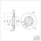 R1 Concepts Disc Brake Rotor ERE-63048