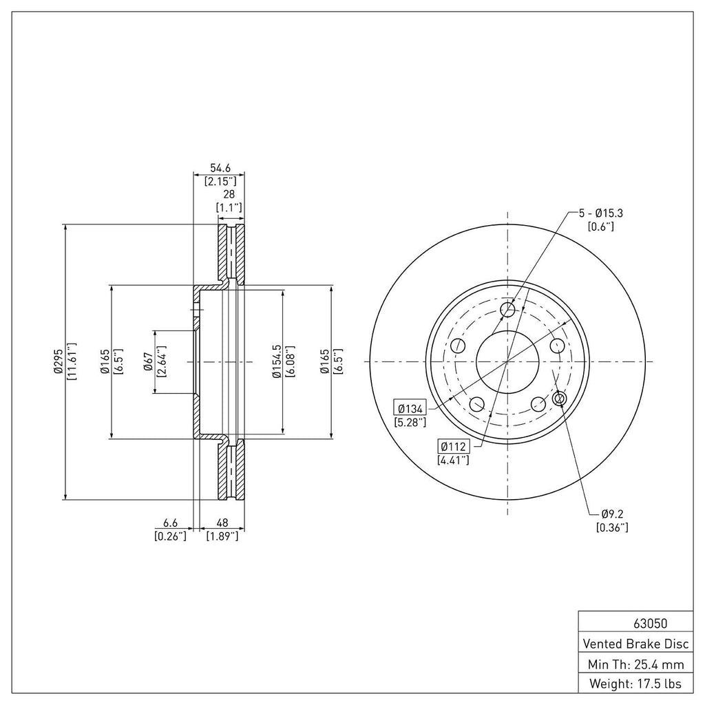 R1 Concepts Disc Brake Rotor ERE-63050