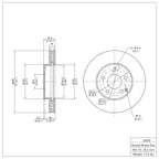 R1 Concepts Disc Brake Rotor ERE-63050