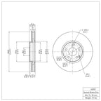 R1 Concepts Disc Brake Rotor ERE-63059