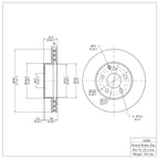 R1 Concepts Disc Brake Rotor ERE-63084