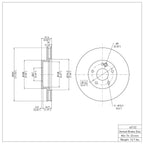 R1 Concepts Disc Brake Rotor ERE-63122