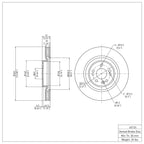 R1 Concepts Disc Brake Rotor ERE-63124