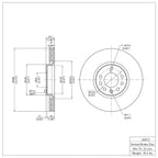 R1 Concepts Disc Brake Rotor ERE-65013