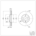R1 Concepts Disc Brake Rotor ERE-65015