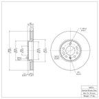 R1 Concepts Disc Brake Rotor ERE-65016