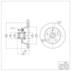 R1 Concepts Disc Brake Rotor ERE-66003