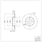 R1 Concepts Disc Brake Rotor ERE-67015
