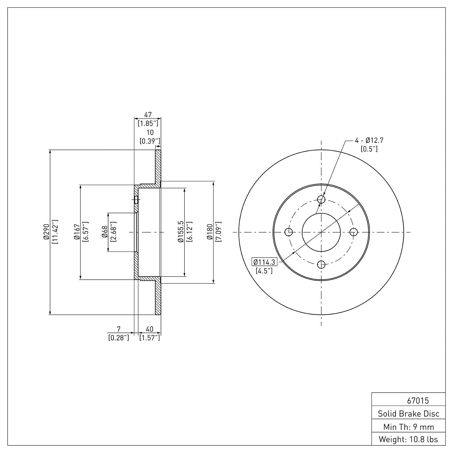 R1 Concepts Disc Brake Rotor ERE-67015