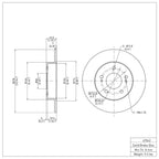 R1 Concepts Disc Brake Rotor ERE-67043