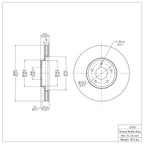 R1 Concepts Disc Brake Rotor ERE-67051