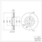 R1 Concepts Disc Brake Rotor ERE-67052
