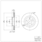 R1 Concepts Disc Brake Rotor ERE-67057