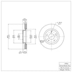 R1 Concepts Disc Brake Rotor ERE-67066