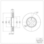 R1 Disc Brake Rotor ERE-67074