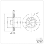 R1 Concepts Disc Brake Rotor ERE-67092