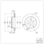 R1 Concepts Disc Brake Rotor ERE-67093