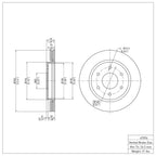 R1 Concepts Disc Brake Rotor ERE-67096