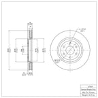 R1 Concepts Disc Brake Rotor ERE-67099