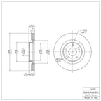 R1 Concepts Disc Brake Rotor ERE-67105
