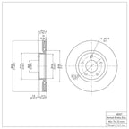 R1 Concepts Disc Brake Rotor ERE-68007