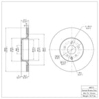R1 Concepts Disc Brake Rotor ERE-68013