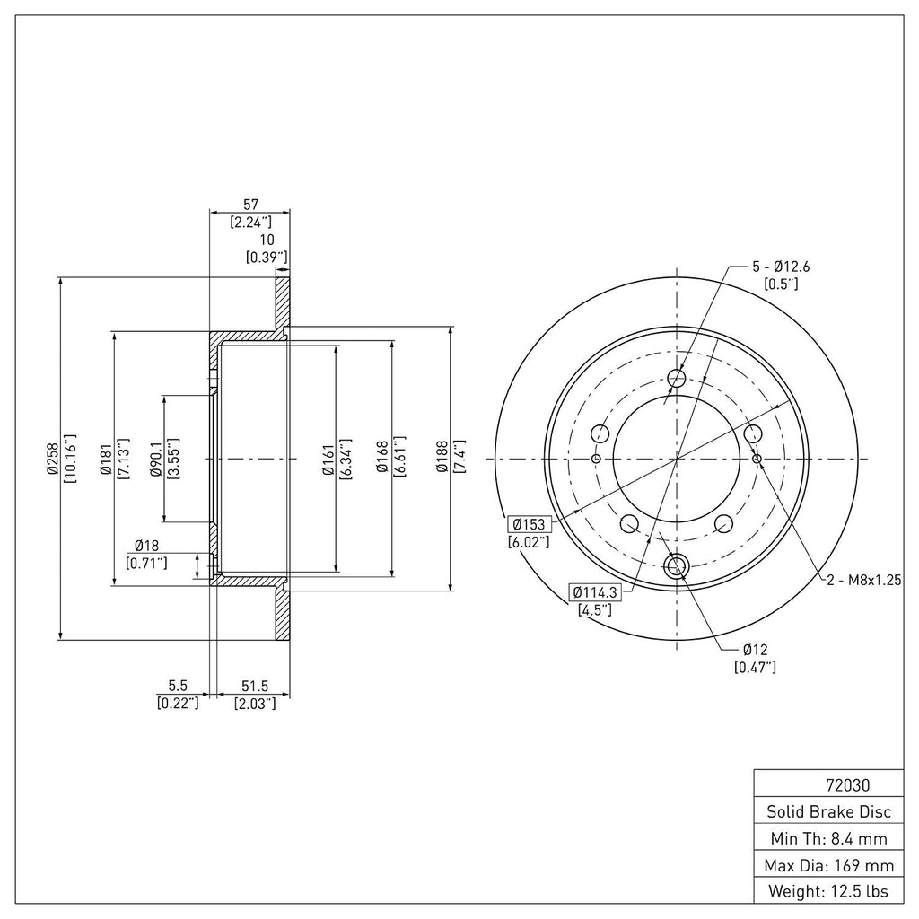 R1 Concepts Disc Brake Rotor ERE-72030