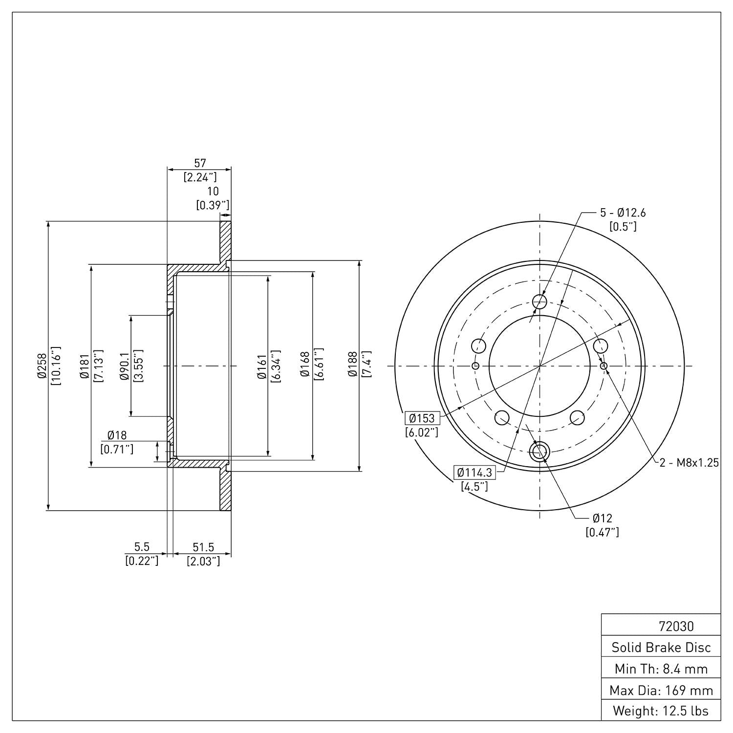 R1 Concepts Disc Brake Rotor ERE-72030