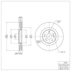 R1 Concepts Disc Brake Rotor ERE-72043