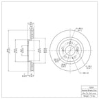 R1 Concepts Disc Brake Rotor ERE-72059