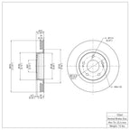 R1 Concepts Disc Brake Rotor ERE-72061