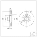 R1 Concepts Disc Brake Rotor ERE-73023